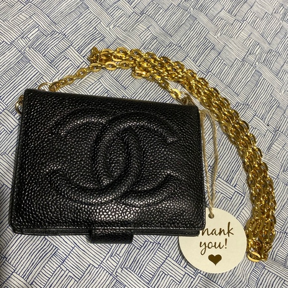 Chanel caviar wallet -converted to a WOC. Small and there is an insert included - Picture 1 of 17